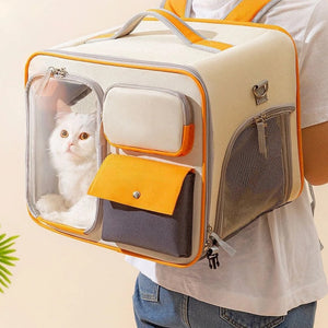 Outdoor pet backpack carrier 