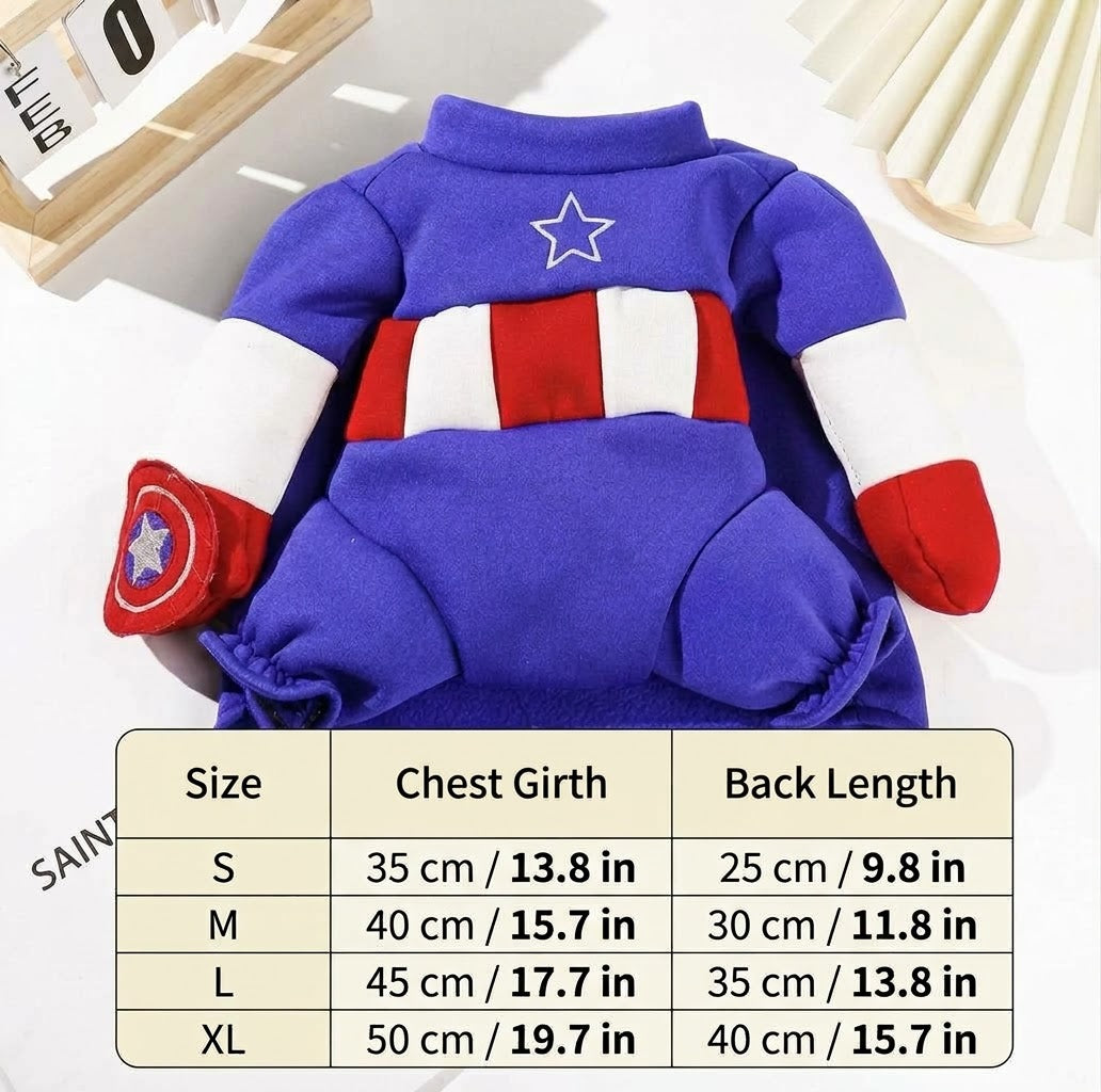 Captain USA Pet Costume