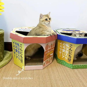 ice cream tub cat scrather - always whiskered 