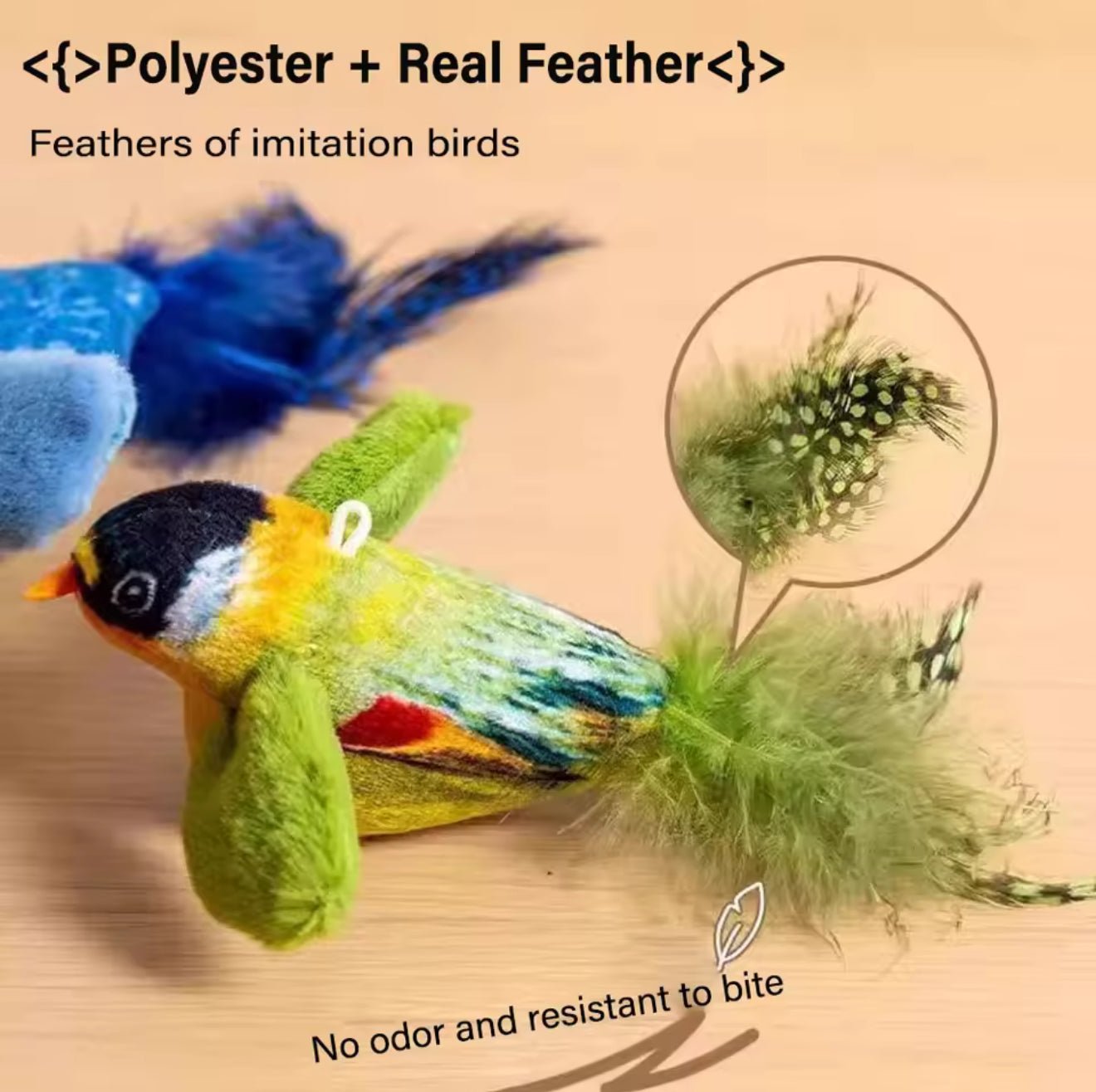 Chirpy Fly Bird Cat Toy - Always Whiskered