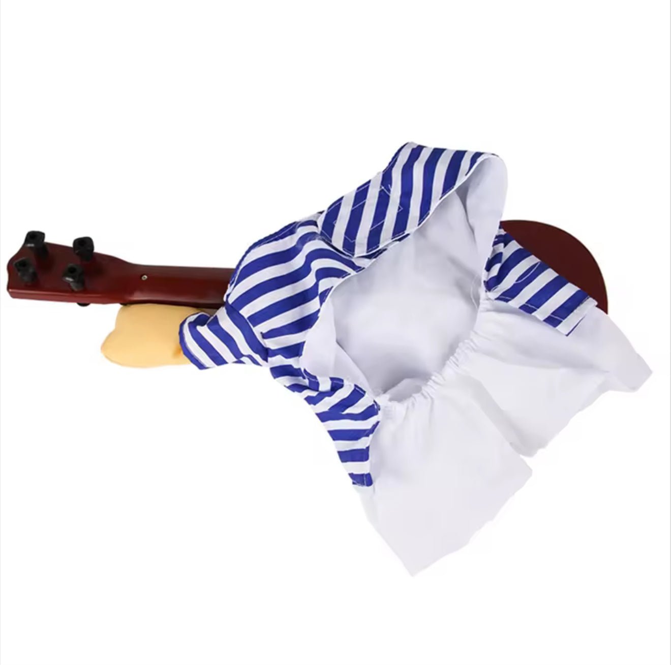 Rockstar Pet Costume with Wooden Guitar - Always Whiskered