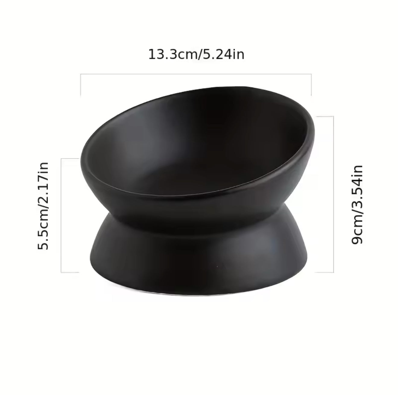 Slanted Pet Bowl - Always Whiskered