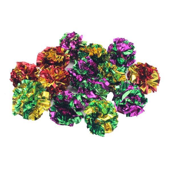 Crinkly Mylar Balls ( 12 pcs ) - Always Whiskered