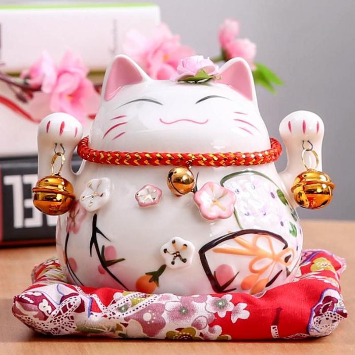 その他 lucky cat coin bank Maneki Neko Lucky Cat Coin Bank – Always Whiskered