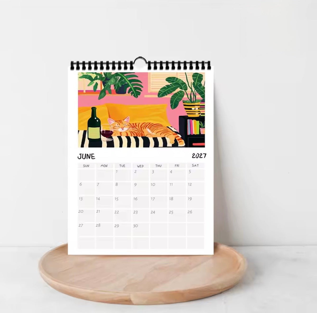 2027 Cosy Cat Illustration Calendar - Always Whiskered
