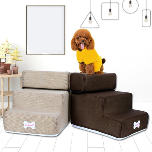 3 - step Pet Ramp - Always Whiskered