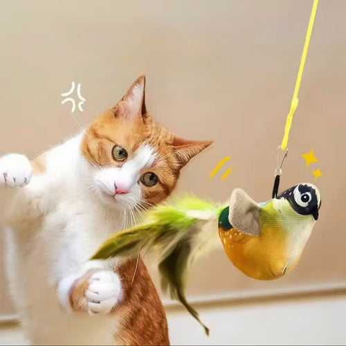 Chirpy Fly Bird Cat Toy