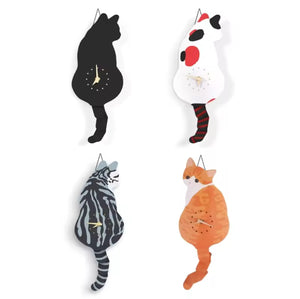 Wag that Tail cat clock - Always Whiskered 