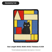 colorful oil-painting style cat scratch pads