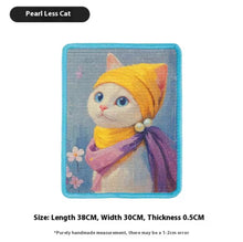 colorful oil-painting style cat scratch pads