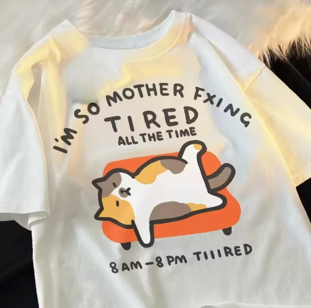 Purrfectly Tired Tee