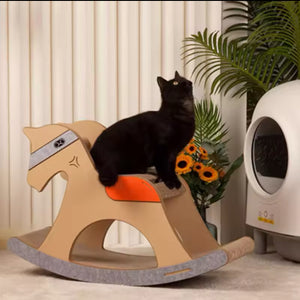 Rocking Horse Cat Scratcher Bed