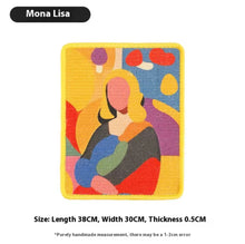 colorful oil-painting style cat scratch pads