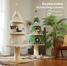Christmas Tree Cat Tower