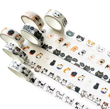 Cat Washi Adhesive Tape (pack of 2)
