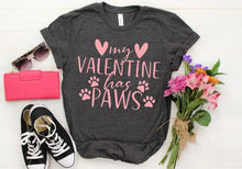 My Valentine has paws tee - always whiskered 