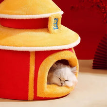 Asian palace pagoda pet bed - always whiskered