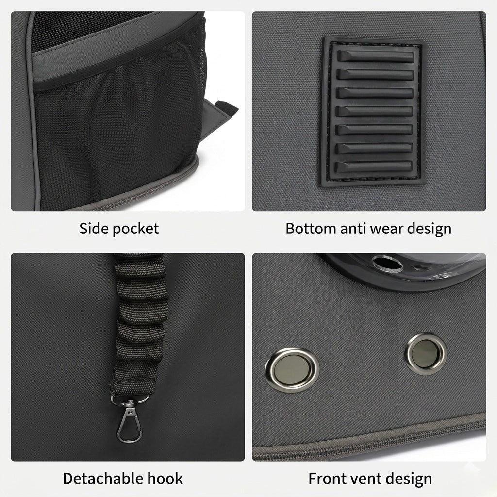 A Whole New World Canvas Pet Backpack - Always Whiskered