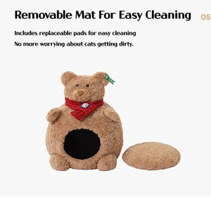 Beary Cute Pet Bed - Always Whiskered