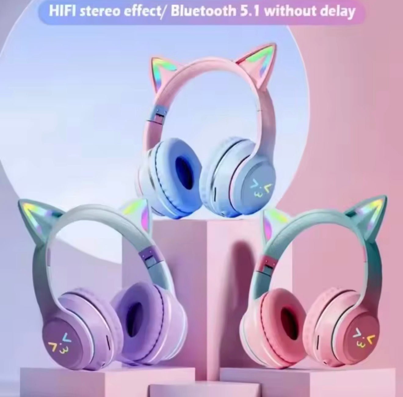 Bluetooth Cat Ears Headphone - Always Whiskered