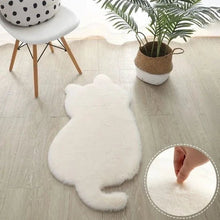 Cat Silhouette Plush Rug - Always Whiskered