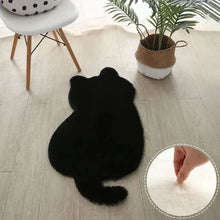 Cat Silhouette Plush Rug - Always Whiskered