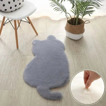 Cat Silhouette Plush Rug - Always Whiskered