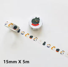 Cat Washi Adhesive Tape (pack of 2) - Always Whiskered