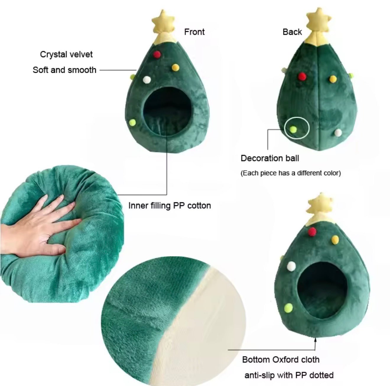 Catmas Tree Bed - Always Whiskered