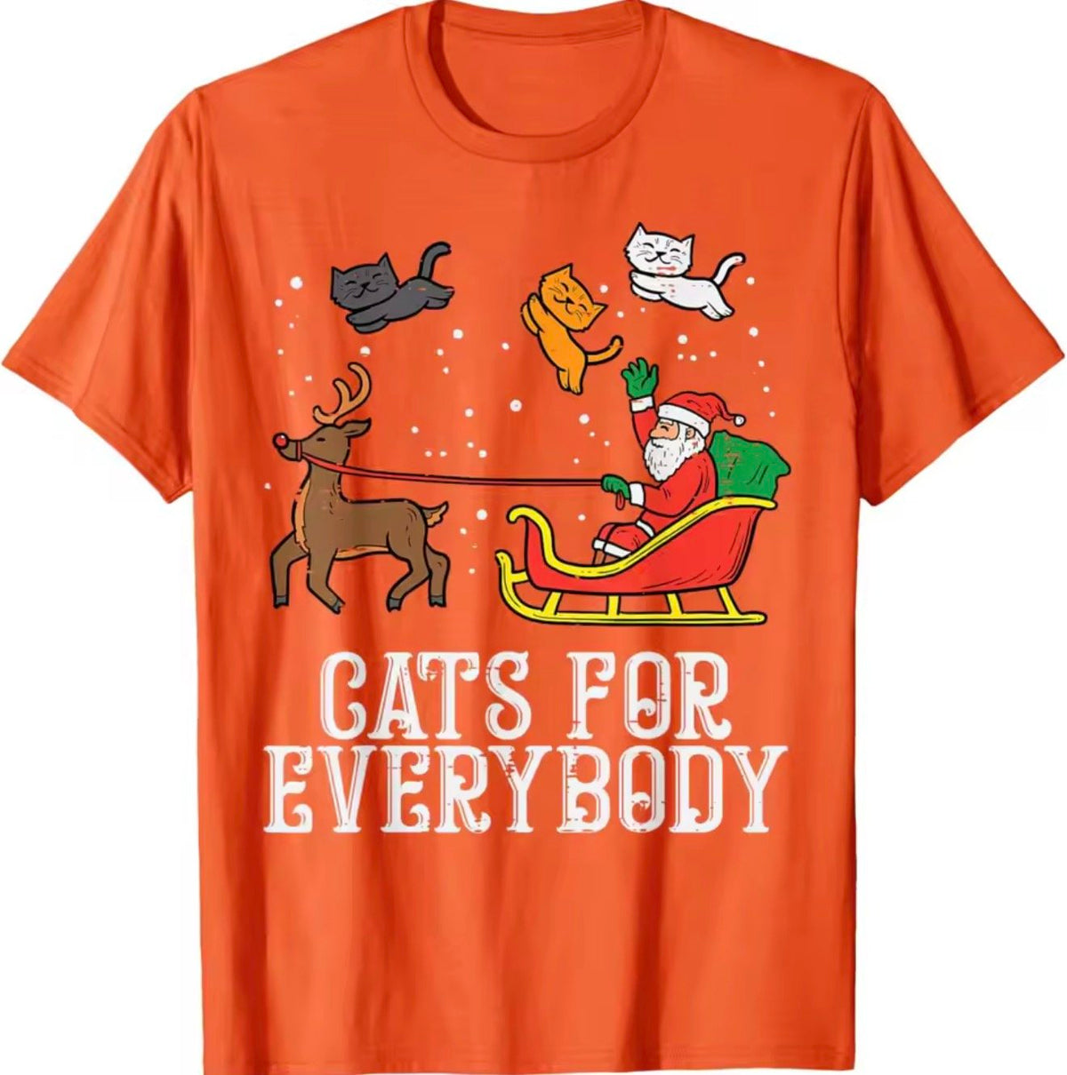 Cats for Everybody Christmas Tee - Always Whiskered