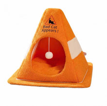 Caution Bad Cat Cone Bed - Always Whiskered