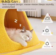 Caution Bad Cat Cone Bed - Always Whiskered