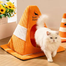 Caution Bad Cat Cone Bed - Always Whiskered