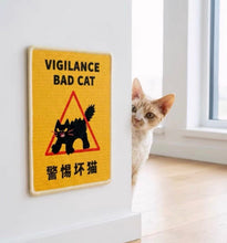 Caution: Bad Cat Scratch Pad - Always Whiskered