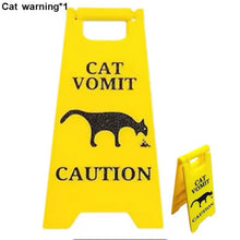 Caution! Cat Vomit Sign - Always Whiskered