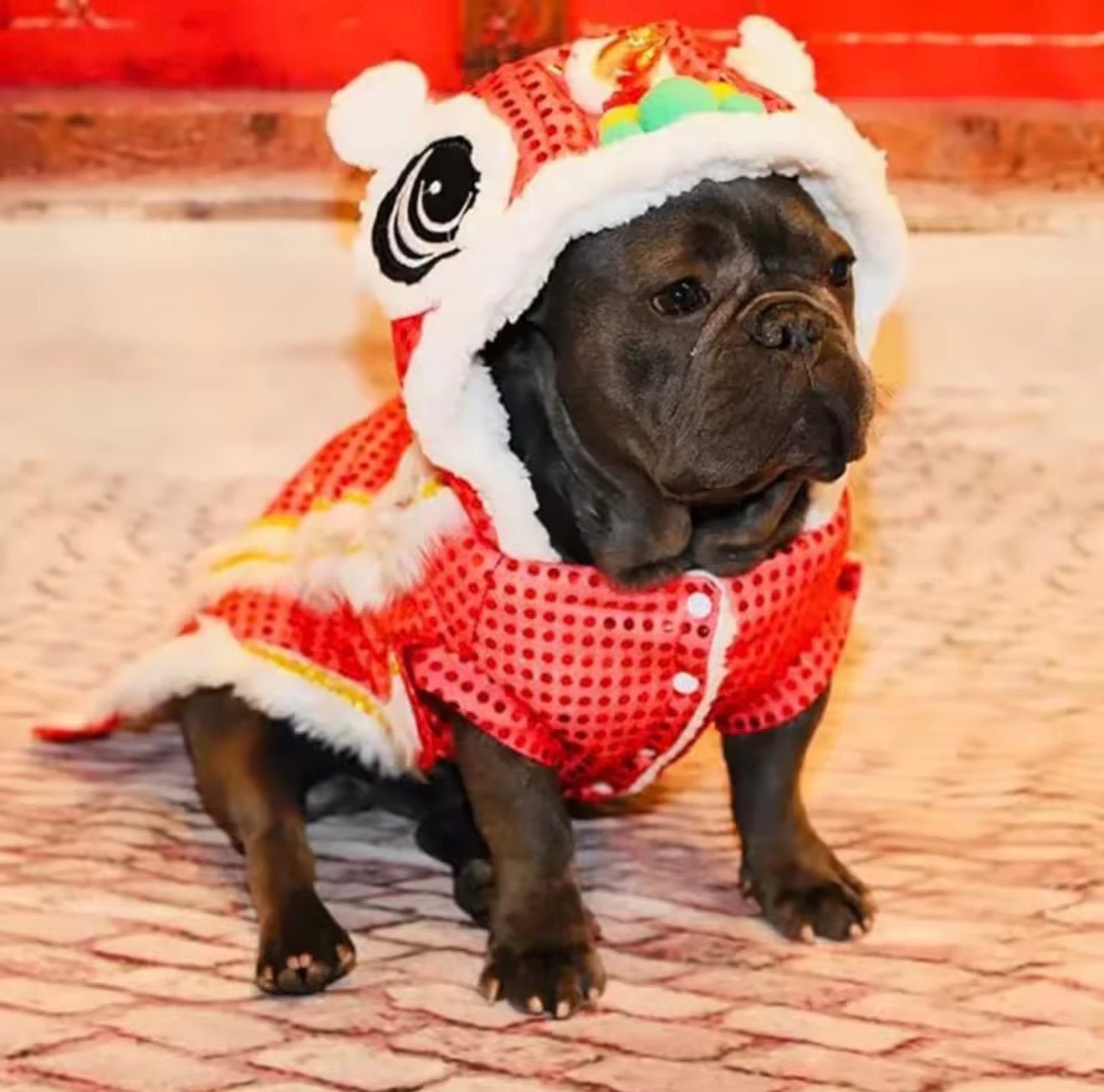 Chinese Lion Dance Pet Costume - Always Whiskered