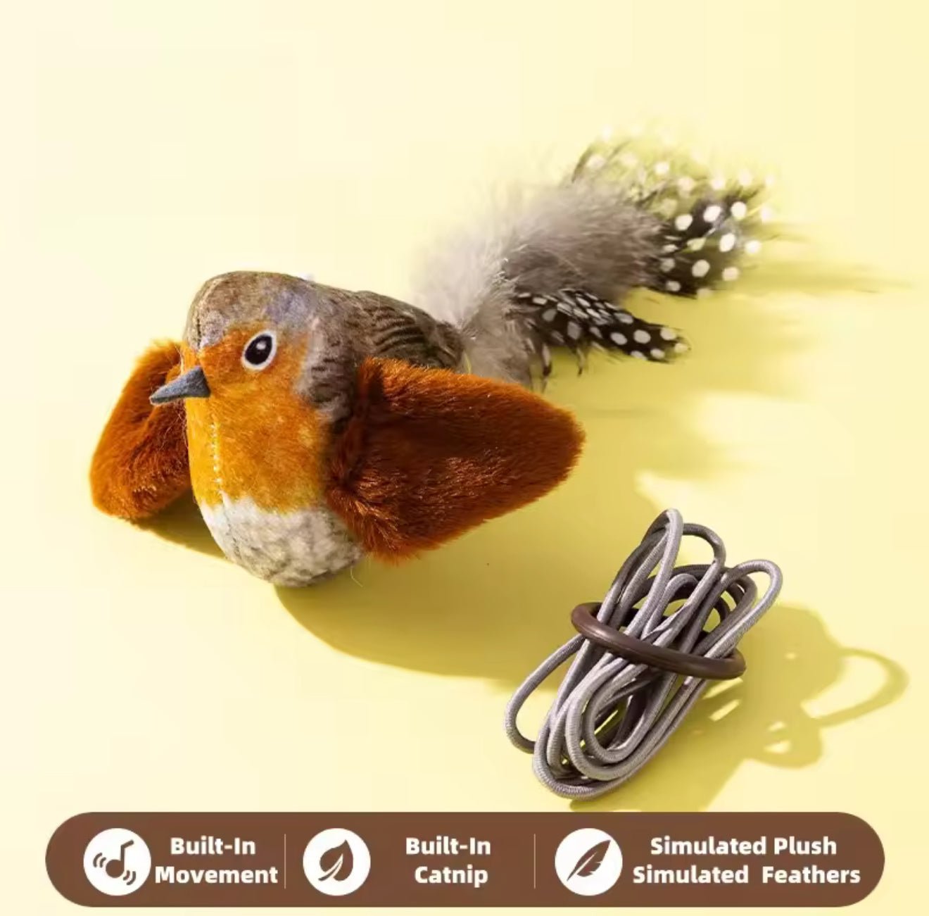 Chirpy Fly Bird Cat Toy - Always Whiskered
