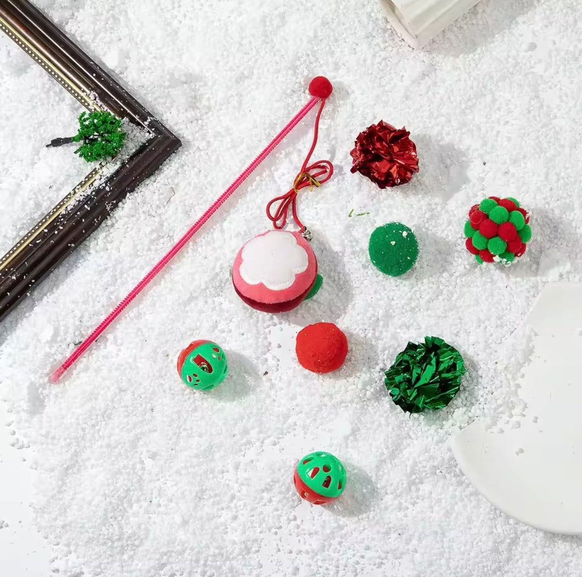 Christmas Cat Toy Stocking Set - Always Whiskered
