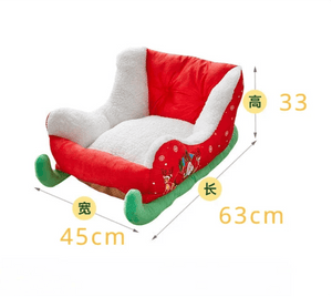 Christmas Sleigh Pet Bed - Always Whiskered