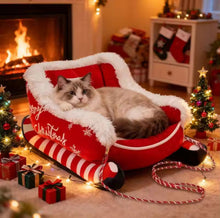 Christmas Sleigh Pet Bed - Always Whiskered