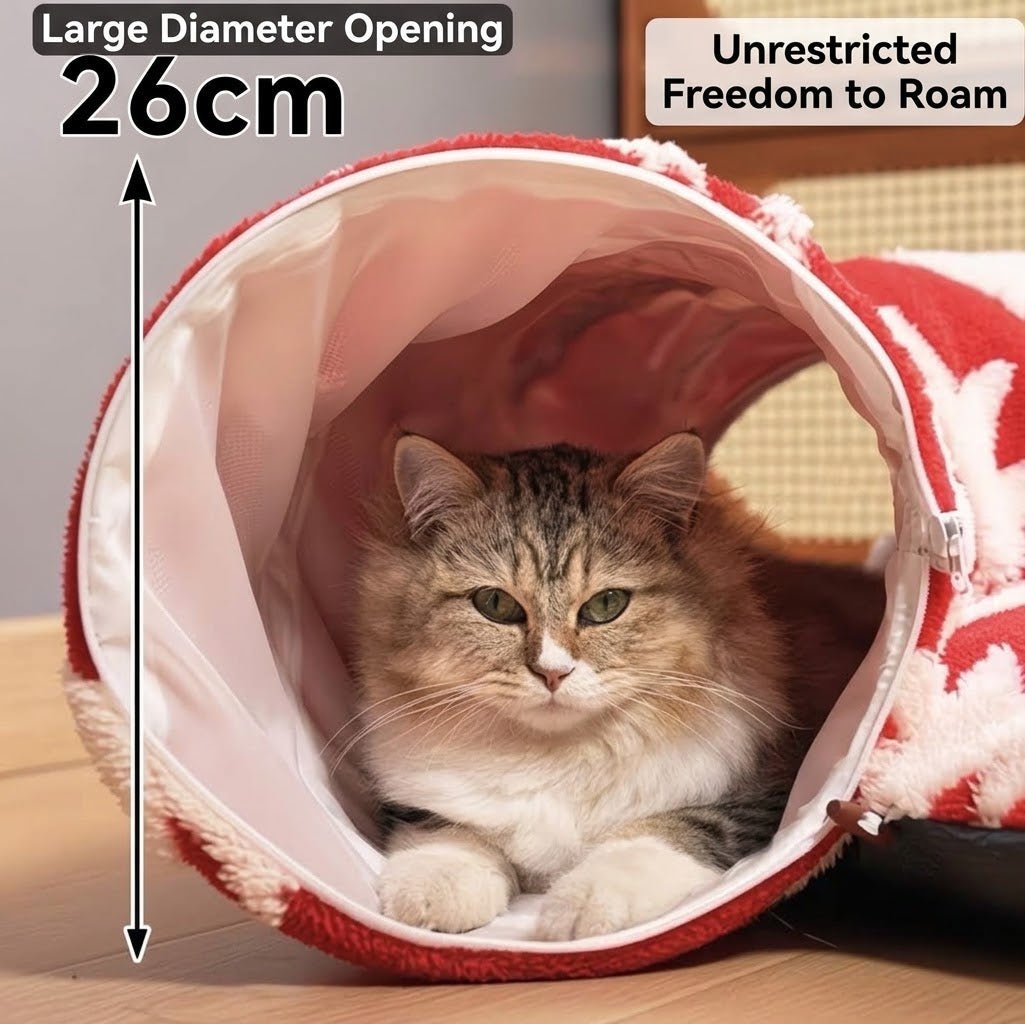 Christmas Tree Cat Tunnel - Always Whiskered