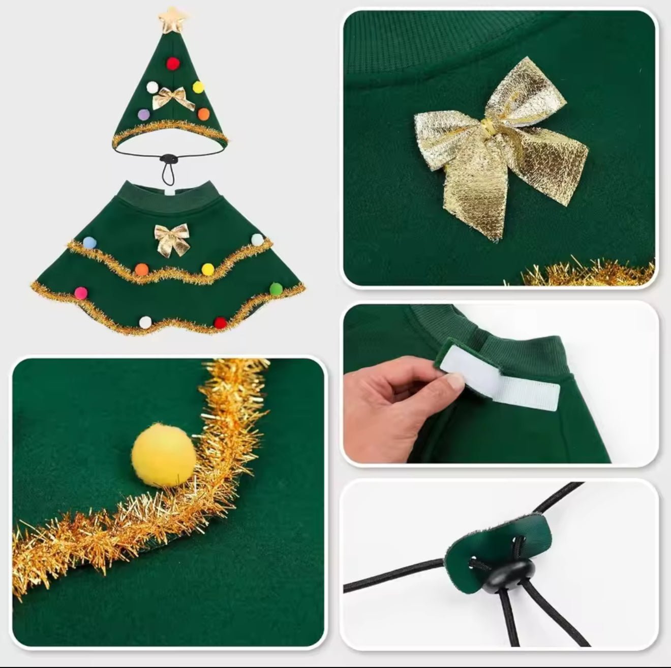 Christmas Tree Pet Costume - Always Whiskered