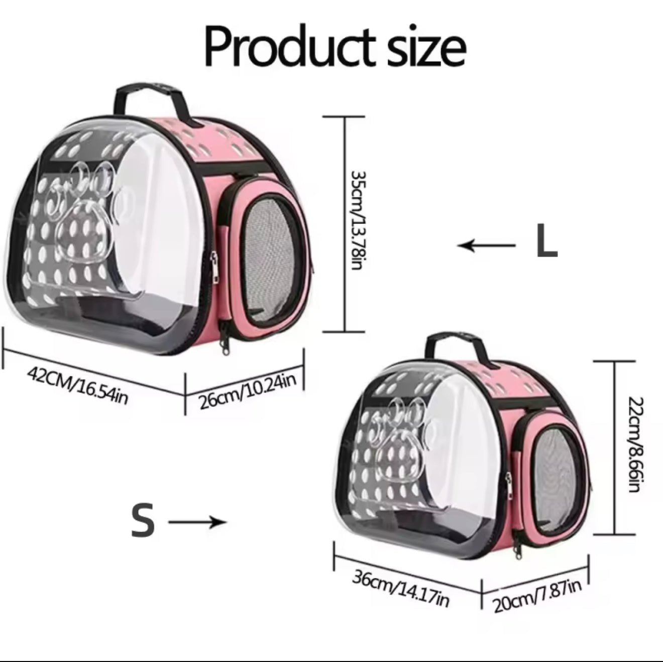 Clear View Pet Carrier - Always Whiskered