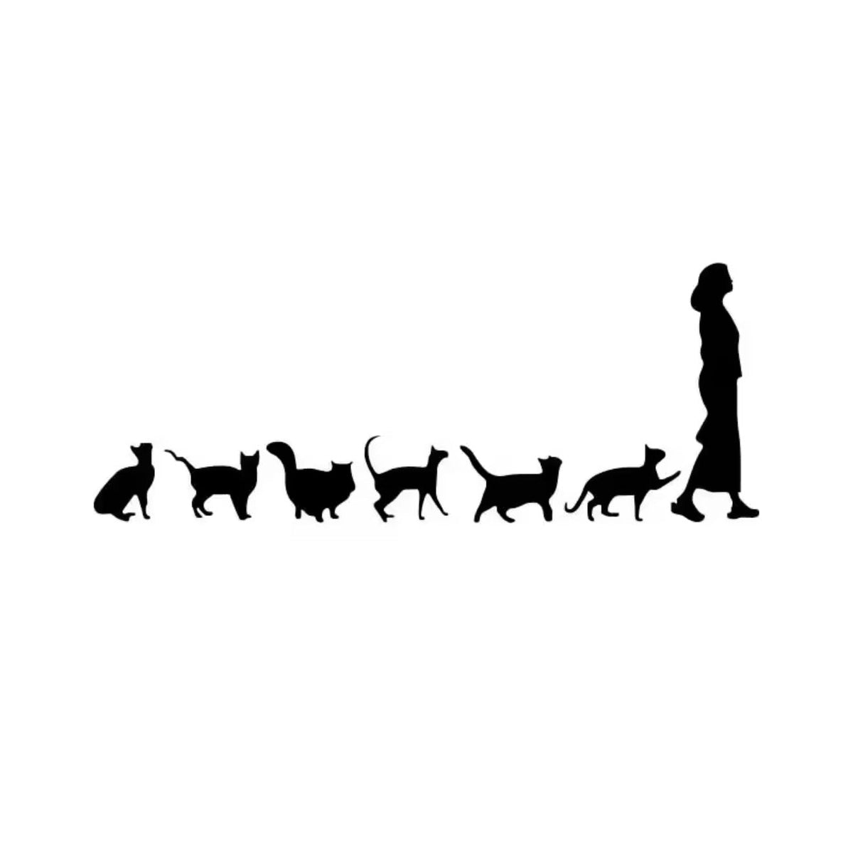 Crazy Cat Lady Decals - Always Whiskered