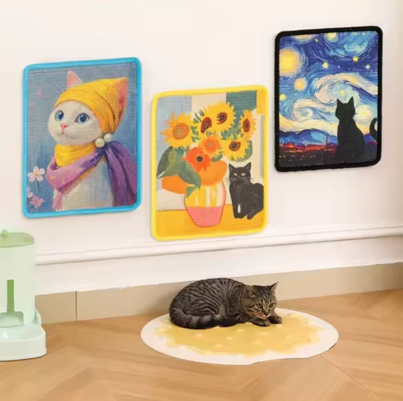 Feline Fine Wall Art Scratch Pads - Always Whiskered