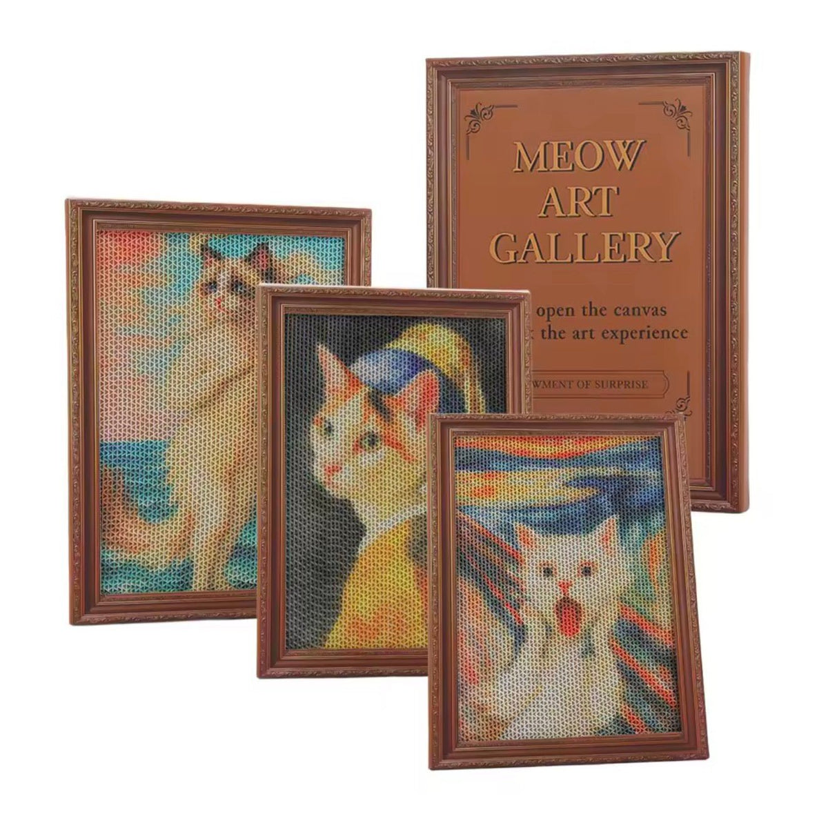 Feline Fine Wall Art Scratch Pads - Always Whiskered