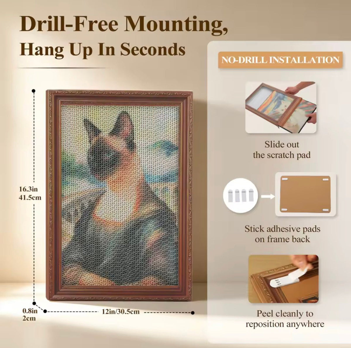 Feline Fine Wall Art Scratch Pads - Always Whiskered