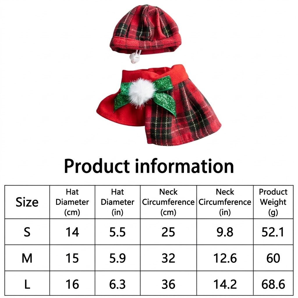 Festive Plaid Pet Set - Always Whiskered