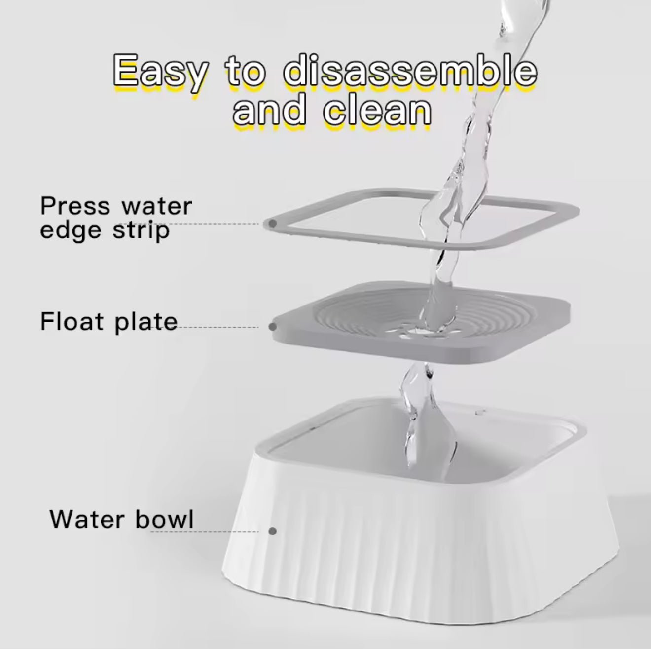 Float No - Wet - Mouth Water Bowl - Always Whiskered