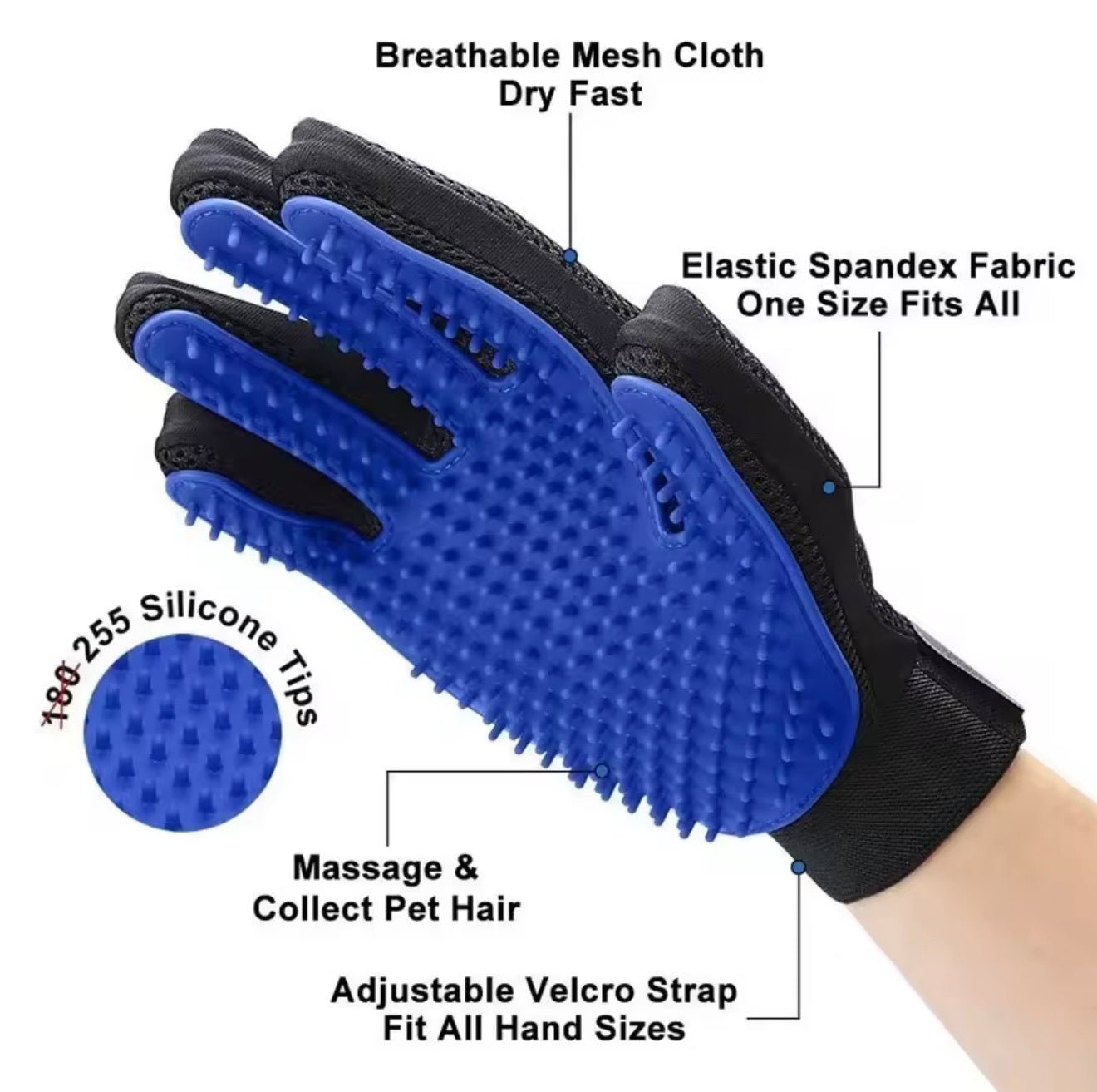 Floof Off Pet Grooming Gloves - Always Whiskered
